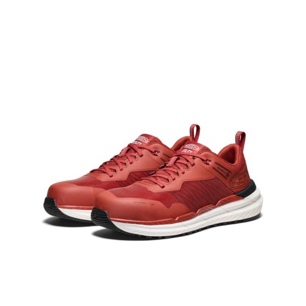 Men's Speedworks Work Sneaker (Carbon Toe) | Red Ochre/Black