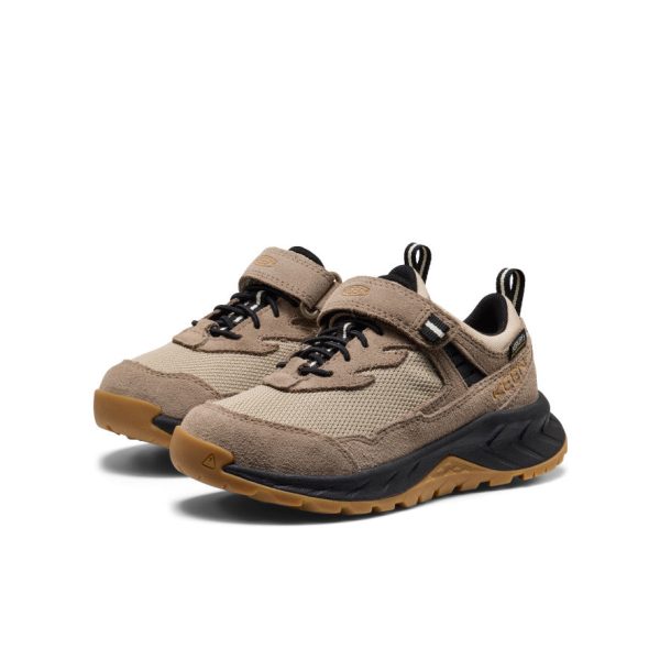 Little Kids' Hightrail Waterproof Hiking Shoe  |  Brindle/Oak Buff