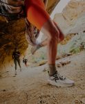 Women's Seek Trail Running Shoe | Black/Sunset Sand