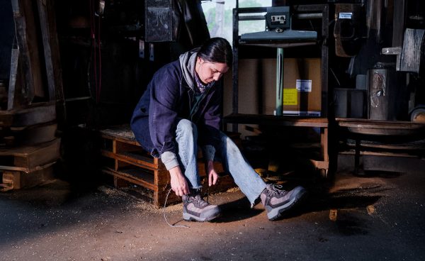 Women's Skokie Waterproof Work Boot (Carbon Toe)  |  Magnet/Black