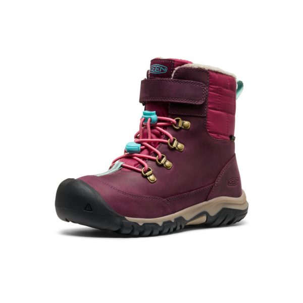 Big Kids' Kanibou Waterproof Winter Boot | Fig/Pink Lemonade
